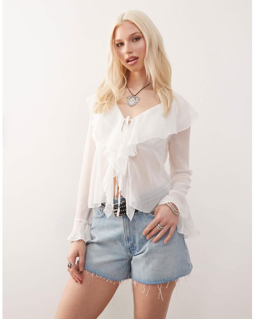 Reclaimed (vintage) White – boho-bluse