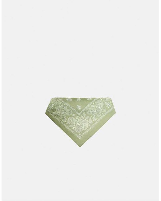 Stradivarius Green Triangle Bandana