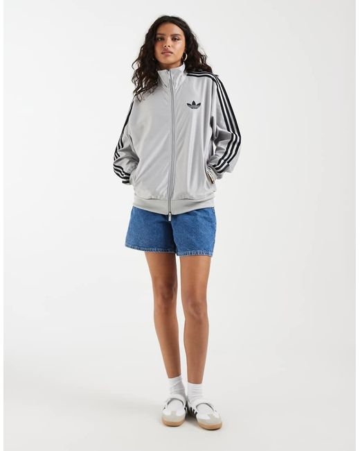 Adidas Originals Gray Firebird Loose Track Top