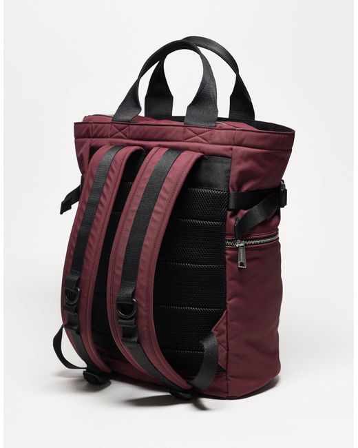 Leroy - sac à dos façon cabas - bordeaux Carhartt en coloris Red