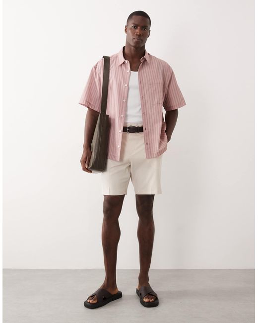 ASOS – oversize-hemd in Pink für Herren