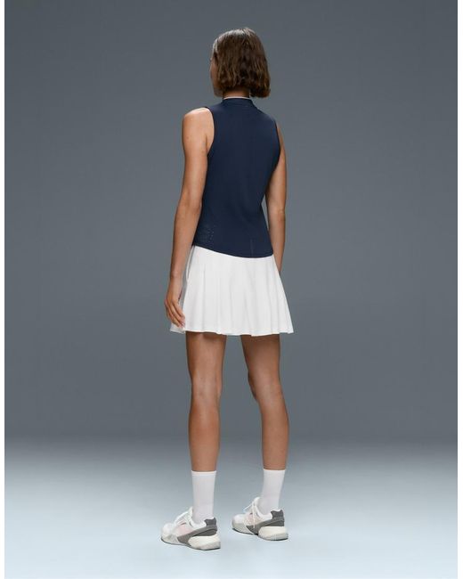 Oysho Gray Sleeveless Half-zip T-shirt