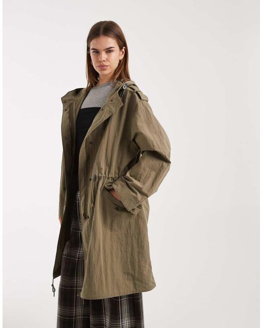 ASOS Green Oversized Parka Jacket