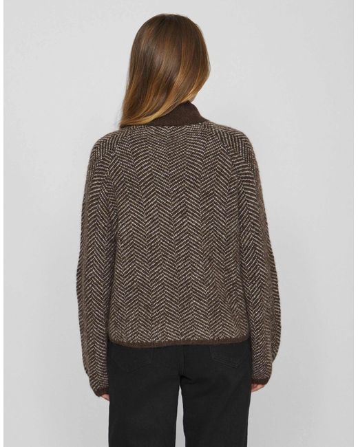 Pull en maille - grain Vila en coloris Brown