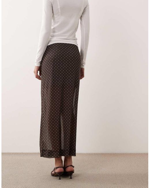 JJXX Natural Mesh Midi Skirt