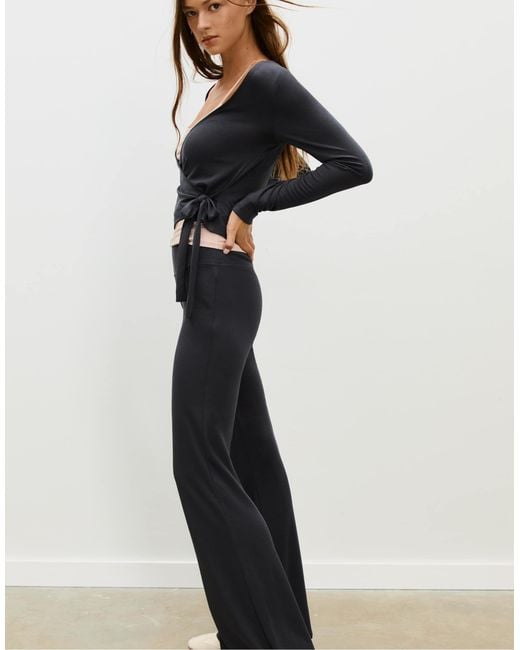Stradivarius Blue – hose aus weichem modal