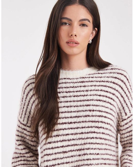 Pull ras 4th & Reckless en coloris Red
