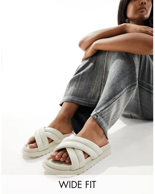 Sandalias con correas cruzadas Glamorous de color Gray