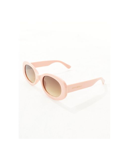South Beach Brown Oval Sunglasses