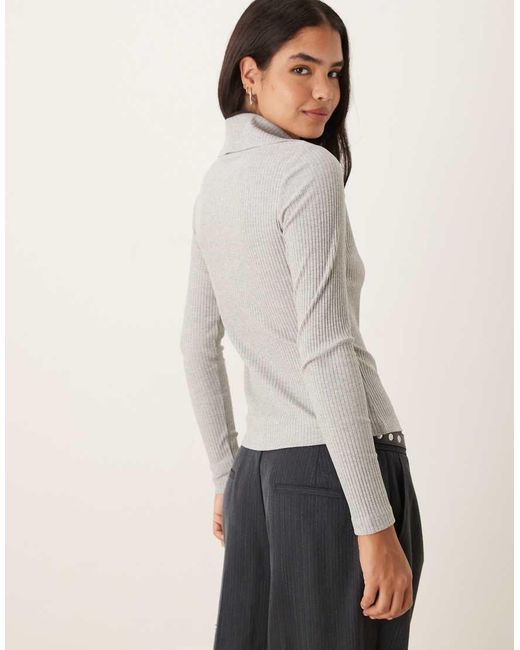 Jdy Gray Half Zip Knitted Polo