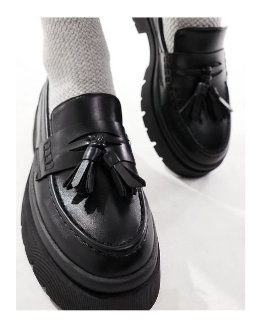 Mocasines s con suela gruesa leyton Schuh de color Black