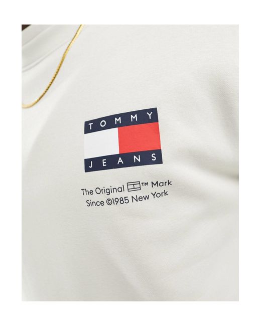 Tommy Hilfiger – regular essential – sweatshirt in Gray für Herren