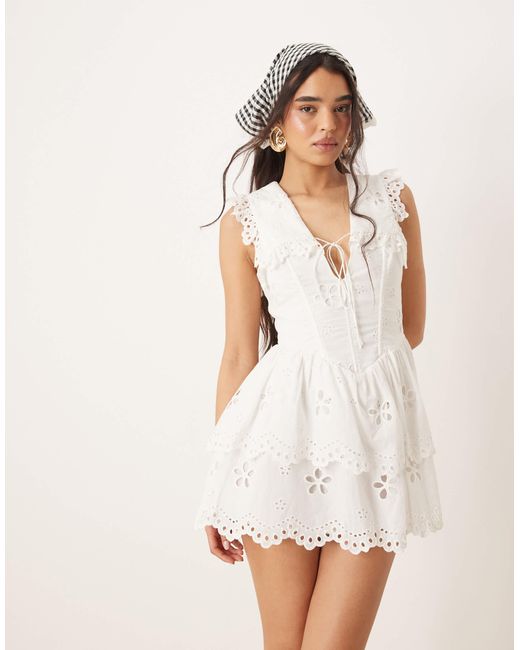 for love and lemons daisy mini dress For Love and Lemons - Brulee Daisy Mini Dress