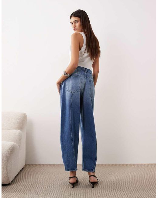 ARRANGE Blue Clover Front Seam Detail Jeans