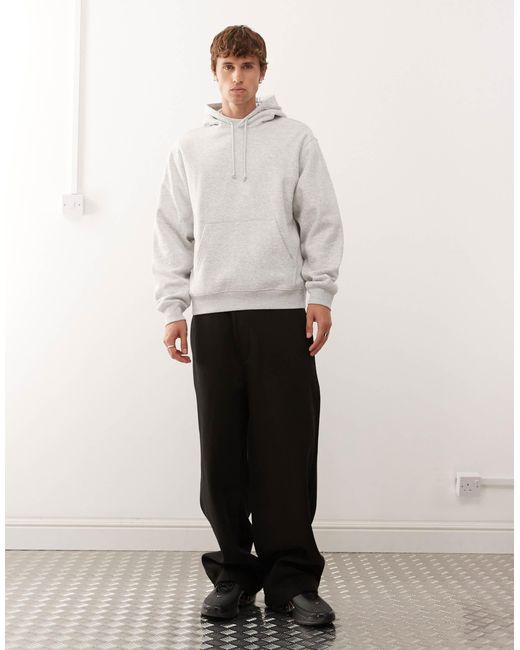 Sweat à capuche classique - chiné Weekday pour homme en coloris Gray