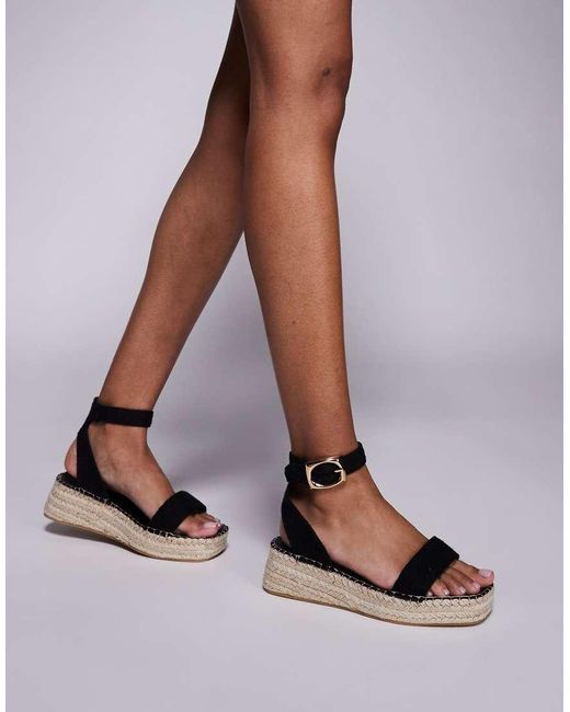 Sandali Espadrilles Neri di South Beach in Black