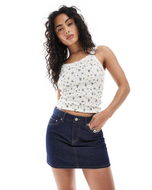 JJXX Blue Co Ord Denim Mini Skirt