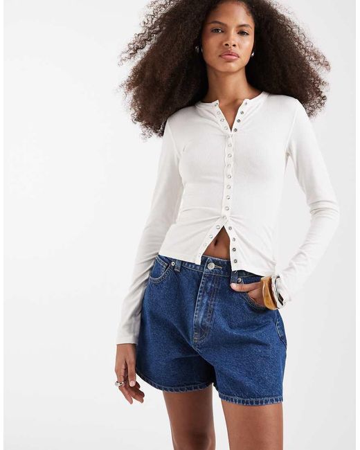 ASOS Blue Longer A-line Shorts