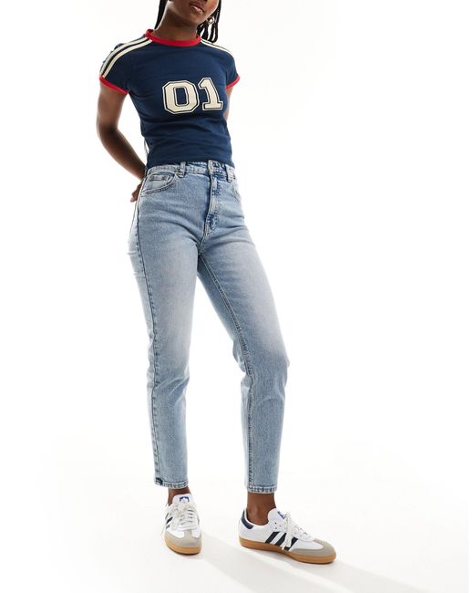 Pull&Bear Blue – bequeme mom-jeans