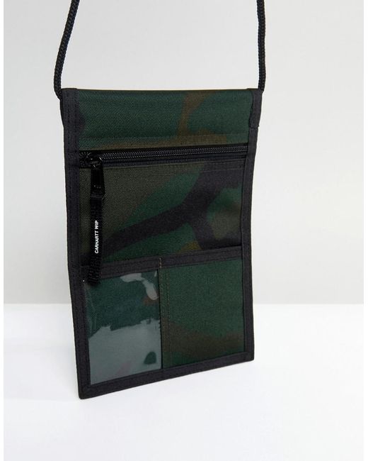 Carhartt WIP Collins Neck Pouch In Camo in Green for Men | Lyst