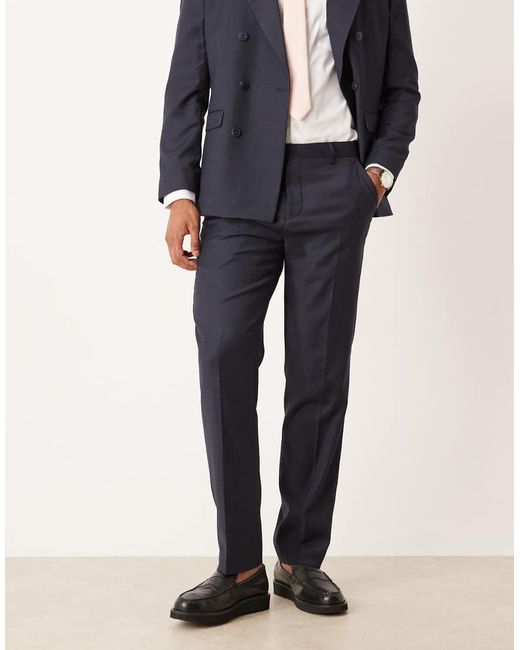 SELECTED Blue Suit Trousers for men