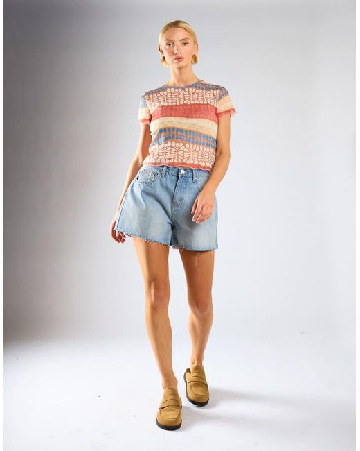 Glamorous Blue Ripped Denim Shorts