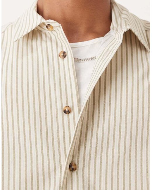 Camisa A Rayas Extragrande De -Azul ASOS de hombre de color Natural