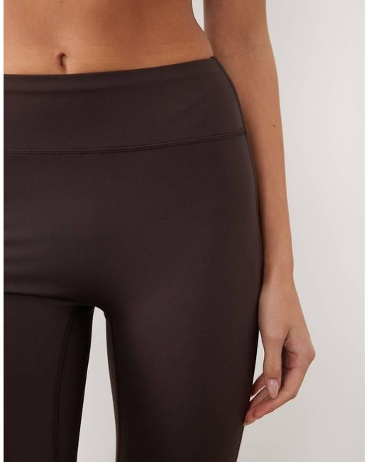 Gina Tricot Brown Mix And Match Flare Yoga leggings