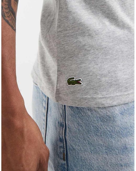 Lacoste Black 3 Pack Loungewear T-shirt for men