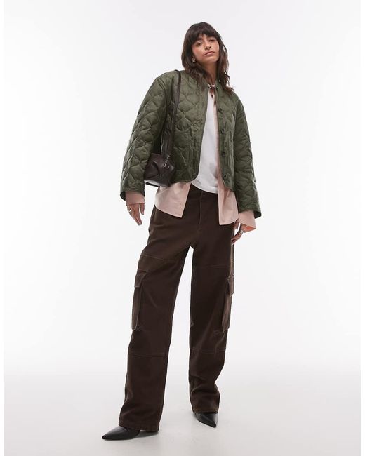 ARKET Gray Quilted Jacket
