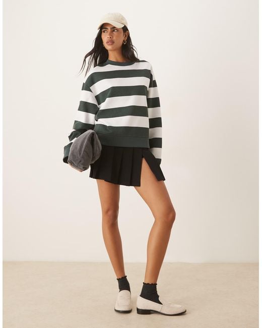 ASOS Multicolor Sweatshirt With Wide And Stripe