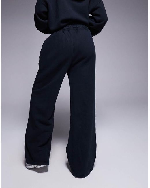 Good For Nothing Blue Seam Detail Wide Leg Relaxed Jogger