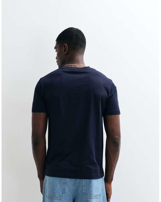Gant Blue Graphic Short Sleeve T-shirt for men