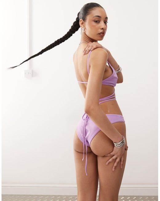 Slip Bikini di Weekday in Purple