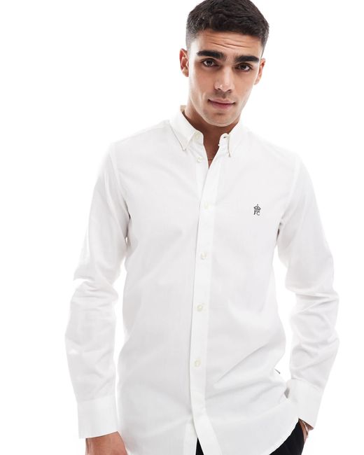 French Connection French connection – elegantes, figurbetontes hemd in White für Herren
