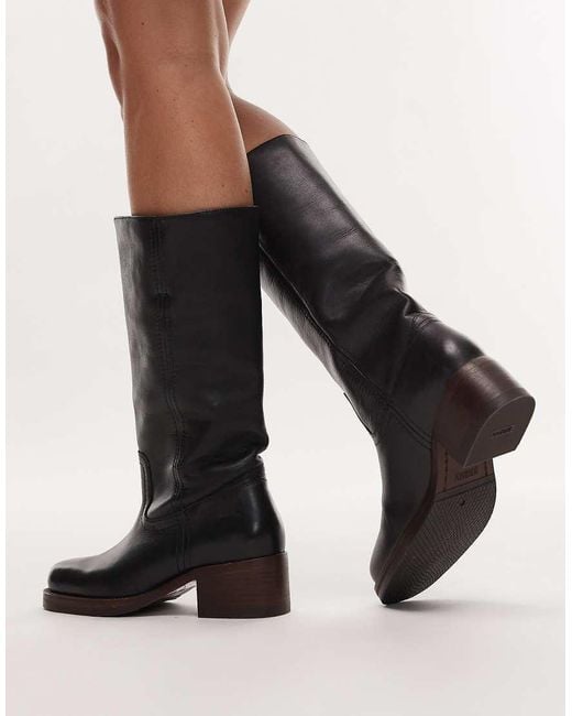 Bronx Black Ky-ley Knee Boot