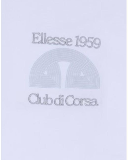 Ellesse White Club Di Corsa Tee for men