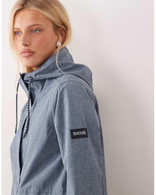 Regatta Blue Waterproof Norana Hooded Jacket