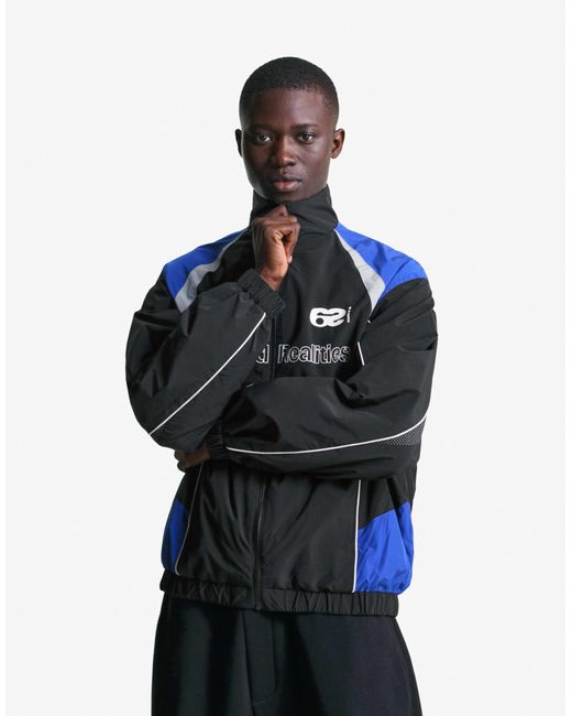 Bershka – jacke aus funktionsmaterial in Blue für Herren