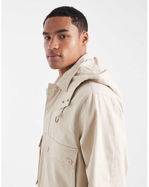 Fred Perry Natural Hooded Jacket for men