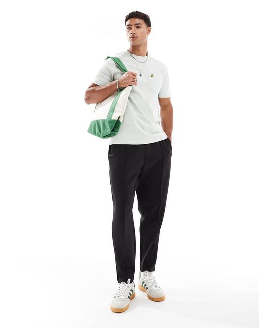 Lyle & Scott White Ss T-Shirts Pocket T-Shirt for men