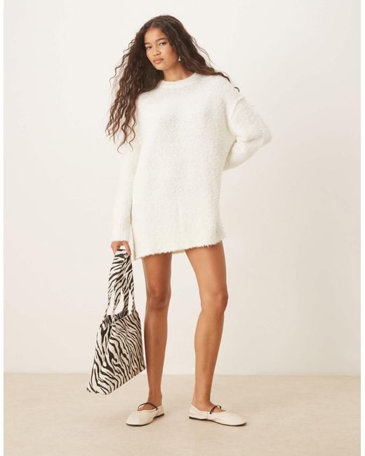 mini dress jumper Flecked Knit Jumper Mini Dress