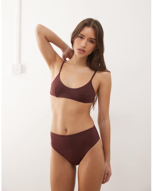 Mix & match - bas Weekday en coloris Brown