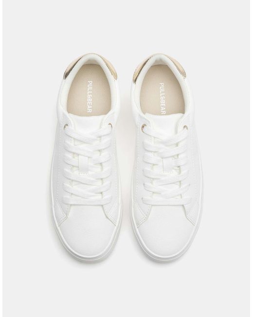 Baskets à plateforme Pull&Bear en coloris Natural