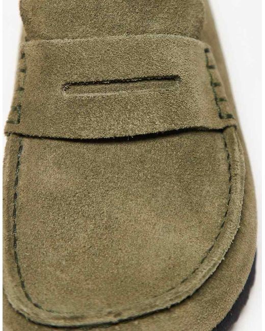 Birkenstock Green Naples Narrow Fit Wrapped Loafer