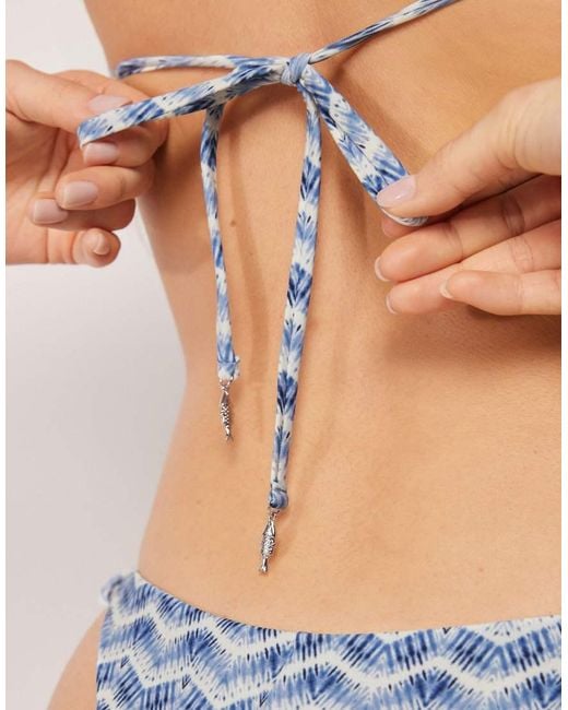 Calzedonia Blue Triangle Bikini Top Reflection