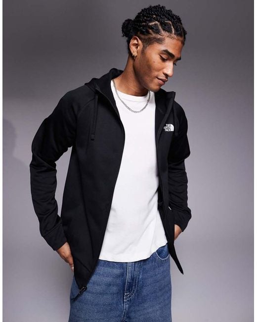 Chaqueta Negro Tnf Jaspeado Con Capucha Y Cremallera Reaxion 2.0 De The North Face de hombre de color Blue