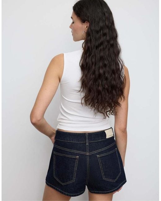 Stradivarius White Basic Sleeveless T-shirt