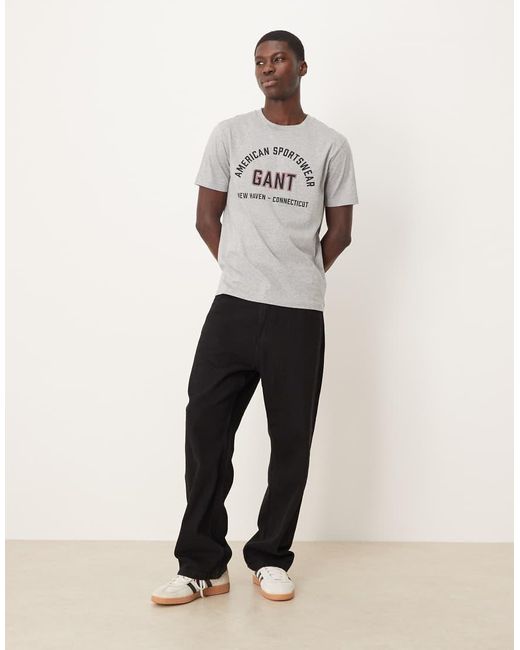 Gant White Varsity Logo T-shirt for men