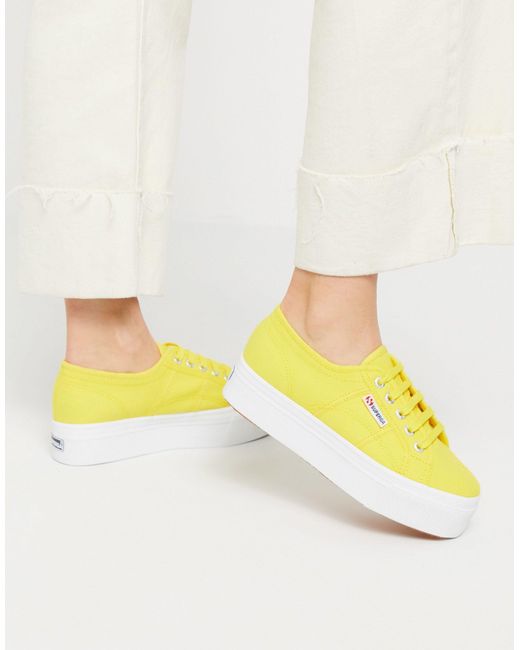 superga yellow trainers